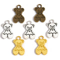 Antique Bear Charms Metal Pendants for Necklace Bracelet Jewelry Making Jewelry Handmade Crafts 22*13mm D924