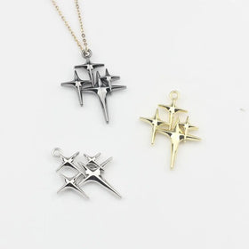 Wholesale Direct Sales Star Shape Hollow Pendant Accessories Simple Style DIY Handmade Accessories
