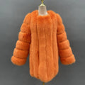 Janefur Wholesaler Women Fake Fur Long Jacket in Winter Fall Oversize Panelled Faux Fur Coat