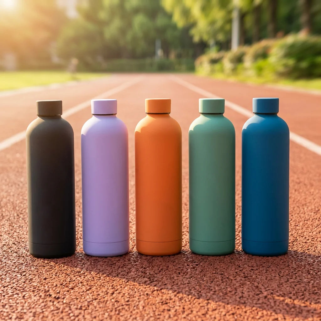 Wholesale Custom Logo 350ml 500ml 750ml Frosted Soft Touch Stainless Steel Tumblers Insulated Vacuum Flask for School Girls