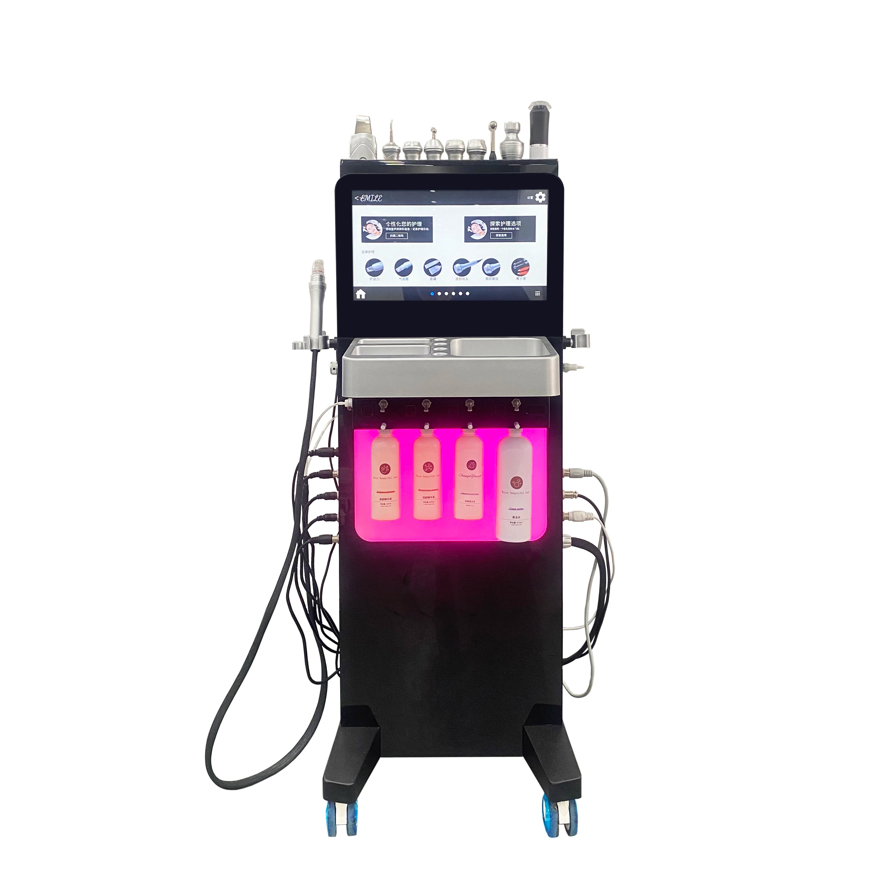 Multifunctional 11 in 1 Hydro Diamond Microdermabrasion Hydradermabrasion Deep Cleaning Water Oxygen Jet Peel Facial Machine