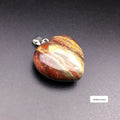 HZ Natural rainbow Stone Stone Pendant Heart Shape Tini Pendant Stone Jade Pendant Jewelry Ornament Necklace for Gift