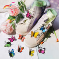 Beautiful Shoelace Accessories Charm Butterfly Shoe Lace Decoration Buckle for Girls