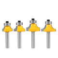 1/4 Handle Edging Router Bit Carbide Drill Bits for Woodworking Tools Radius Straight Trimmer Cleaning Corner Bits