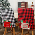 Factory Price Christmas Chair Cover Xmas Printing Stretch Dining Chair Cover Protector Seat Slipcovers for Hotel Banquet Wedding
