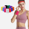 Kuer 2024 Hot Sale High Elastic Custom Logo Breathable Multi-color Sport Spandex Sweat Wrist Band Towel Wristbands