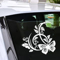 BUTTERFLY FLOWER Letters Sticker Vinyl Decal Car Window Wall Bumper Decor Gift Die Cut Decals Latop window Glass