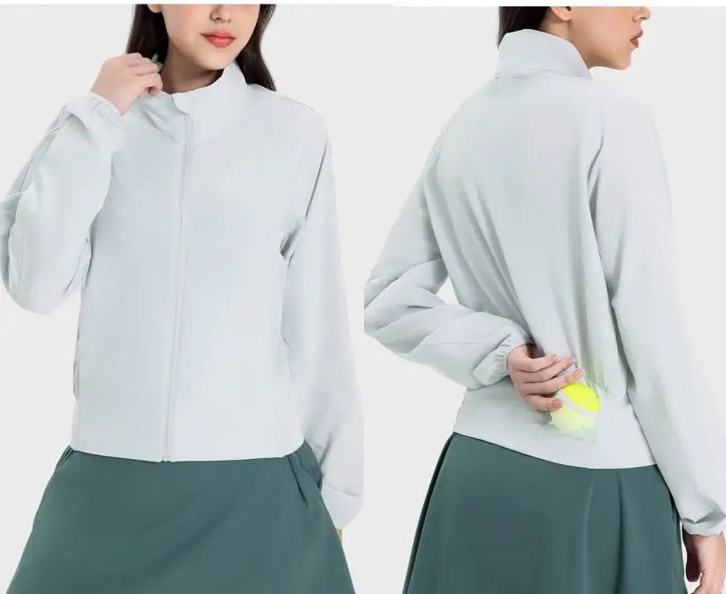 UPF50+  Summer Ice Silk Skin UV Protection  Outdoor Sunscreen Women's  Clothing Breathable Sun Protection Sports Jacket