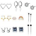 Fashion Gold Earrings Pearls & Gemstones Luxury Gold Plated Stud Earrings Fine Jewelry 925 Sterling Silver for Women