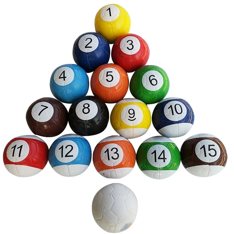 16pcs/Set PVC Football 5 Football Snooker Game