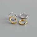 Light Luxury Fashion Jewelry Earrings S925 Sterling Silver Gold Simple Ins Style Earrings Fine Jewelry for Women
