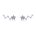 Factory 925 Sterling Silver Dazzling Tiny Star Stud Earrings for Women Girl Silver Fashion Jewelry Earring SCE439