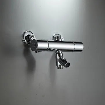 2 Way Shower Mixer Valve with Diverter Shower Kits Chrome Finish Wall Mounting Constant Temperature Control