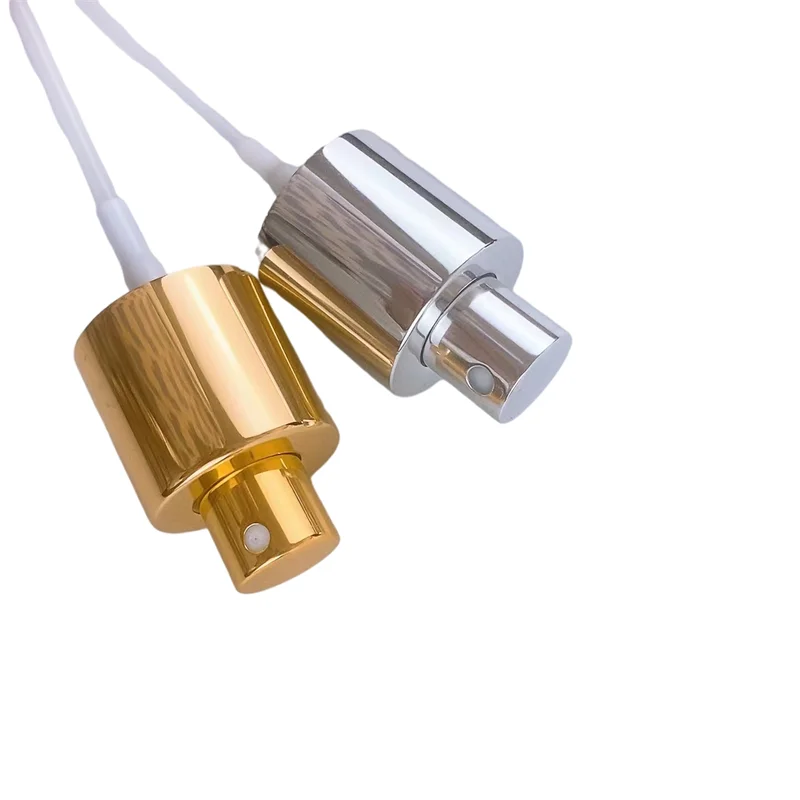 Top Quality Aluminum Material 20mm 24mm Neck 24/410 Gold Silver White Black All Colors Fine Mist Sprayer Pump