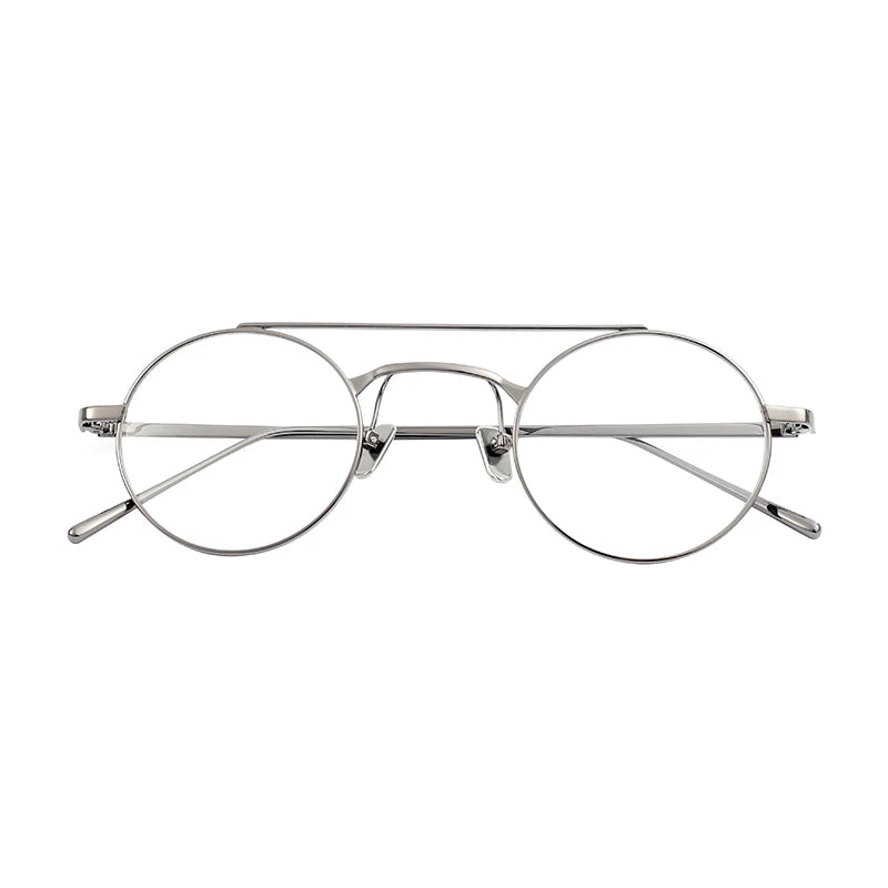 Artisanal Handmade Custom Logo Double Bridge Prescription Optical Glasses Diamond Lightweight Durable Premium Unisex Eyeglass MegaBDM