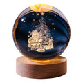 Wholesale Custom 3D Art Eco-Friendly K9 Crystal Ball Night Lamp Luminous Desktop Home Decor Valentine's Day New Year Crystal