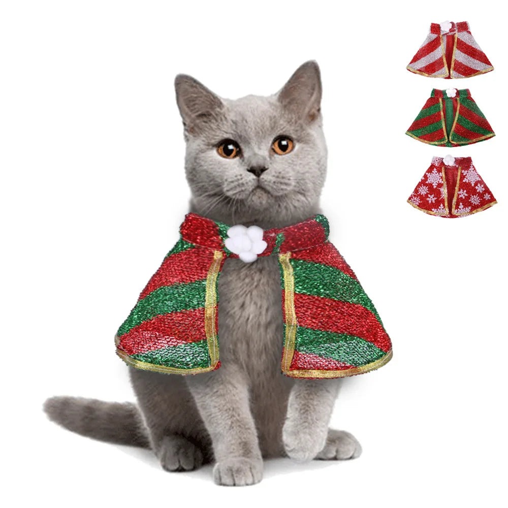 Stocked Wholesale Winter Warm Fleece Cloak Christmas Suits for Dogs
