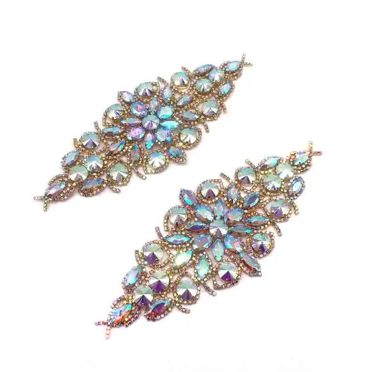 Sewing on Wedding Dress Clothing Rhinestone Jewelry Accessories Supply  Rhinestone Applique Manufacturer