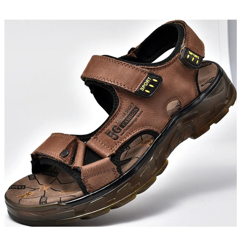 Men's Best-selling Open-toe Non-slip Sandals Lightweight Breathable Men's Beach Sandals Comfortable Outdoor Men's Walking Shoes