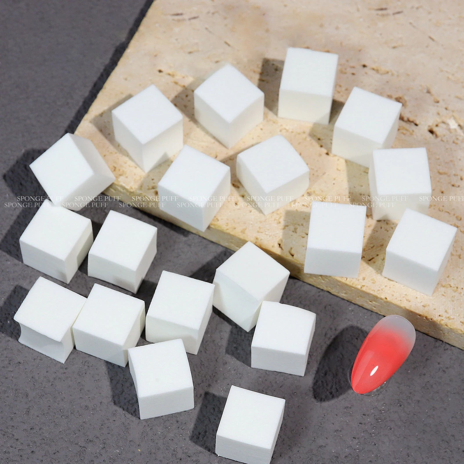 1cm Small Cubic Mini Block Patting Ombre Gradient Design Nail Art Sponge Tool