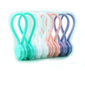 Silicone Magnetic Cable Ties Magnet Twist Ties Reusable Cord Clips for Bundling Holding Cable Wire Cord to Fridge Home Car