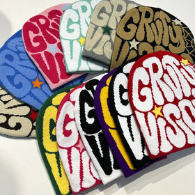 2023 New Fashion Jacquard Knitted Beanie Hats Unisex High Quality 100% Acrylic Custom Logo Travel Hip Hop Style
