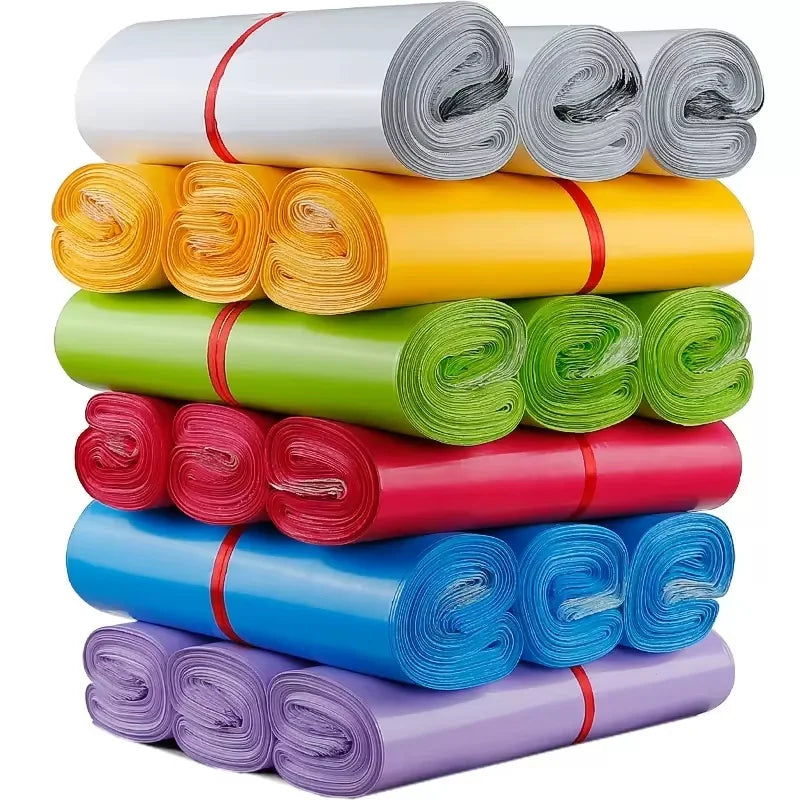 In Stock Red/White/Black/Blue/Pink Custom Designed Mail Shipping Bag Cheap Poly Mailers Custom for Clothing