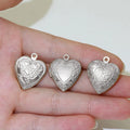 Jewelry Accessories  Heart Shape 39 to 47 Patterned Photo Locket Photo Frame Locket Pendant Necklace Hinge
