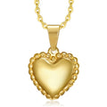 Factory Direct Sale Heart Charm Pendants Stainless Steel Custom Blank Pendant Jewelry