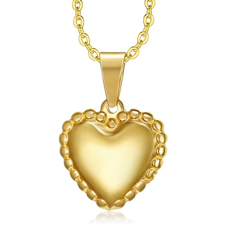 Factory Direct Sale Heart Charm Pendants Stainless Steel Custom Blank Pendant Jewelry