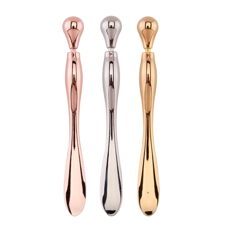 A Large Number of Large Metal 24K Eye Cream Face Cream Eyes Into the Spoon Massage Stick Artifact Catalpa Alloy Scraping Board