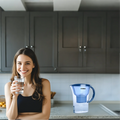 Vamia Portable Home Use Water Filter Kettle Pitcher Compact Mini Design No Electronic Outdoor Ready 1.3L Capacity