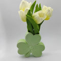 Lucky Clover Ceramic Tabletop Vase Handcrafted European Style High Aesthetic Creative Indoor Desktop Decoration Matt Dried