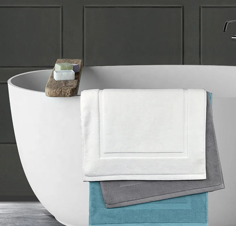 Promotion Eco-friendly Custom Cotton Sublimation Bathroom Bath Mat Set for Bathroom Use