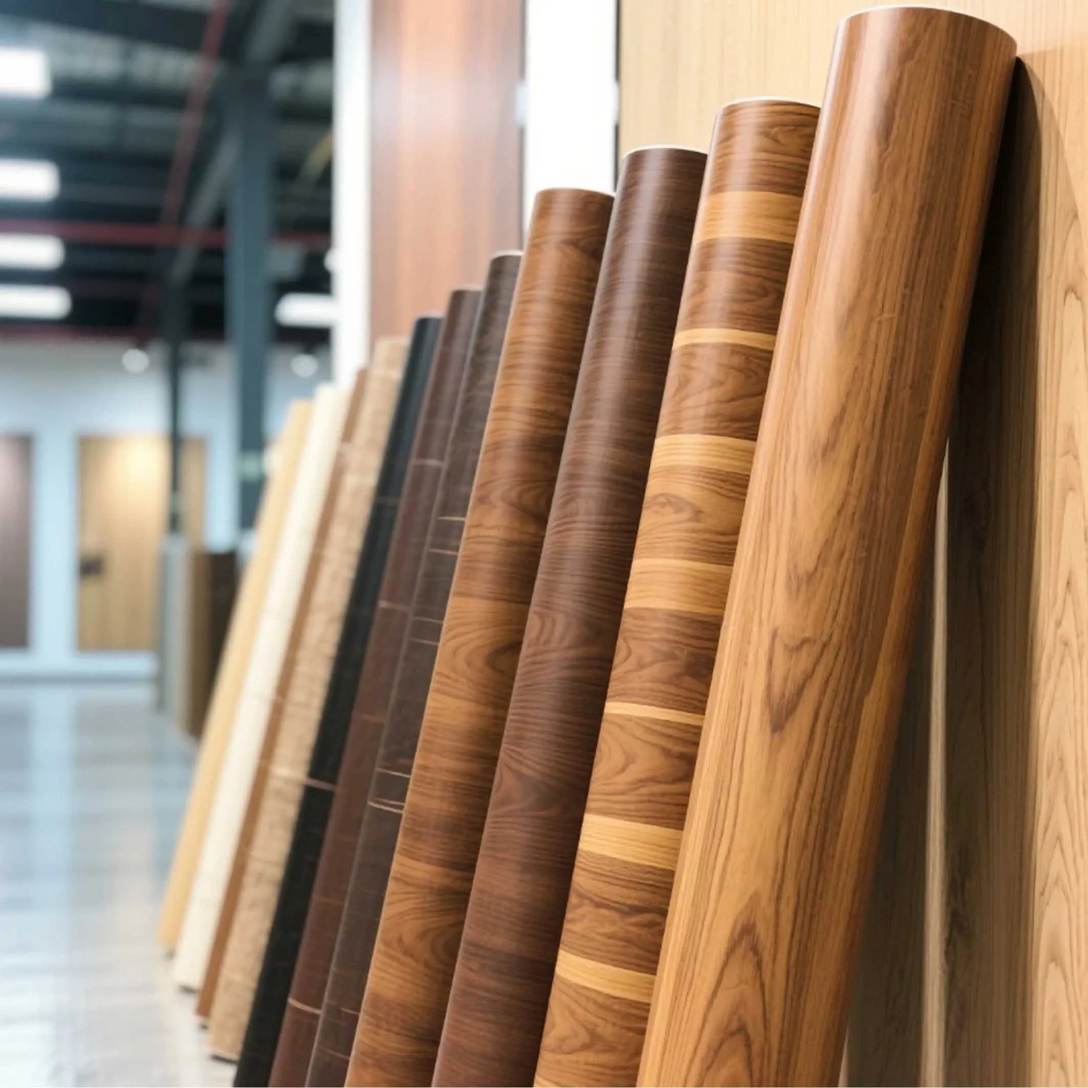 Factory Direct Wall Panel Pvc Film Furniture Foil Wood Grain Pvc Membrane Films Interior Door Decoration Film Foil