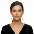 Elegant Filigree Spherical Cage Long Tassel Drop Dangle Earrings 18k Gold Plated Brass Hollow Ball Fashion Jewelry Wholesale