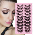 Roll Thick Wispy Full Strip Mink Cils 100% Handmade Cruelty-Free Custom Packaging 3d Lashes