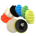 Wholesale 3/5/6/7Inch 9pcs Foam Polishing Pads Set Car Sponge Waxing Pads Kit for Furniture Automotive Cleaning Waxing
