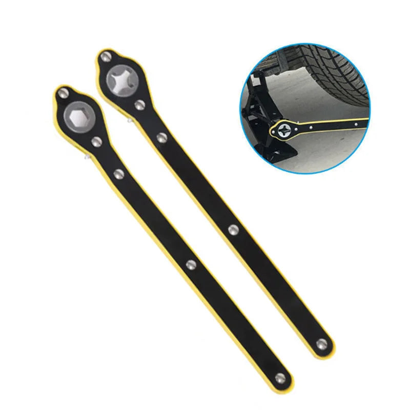 Dual-use Car Jack Labor-Saving Wrench Tire Changing Tool Ratchet Wrench for Car Repairing