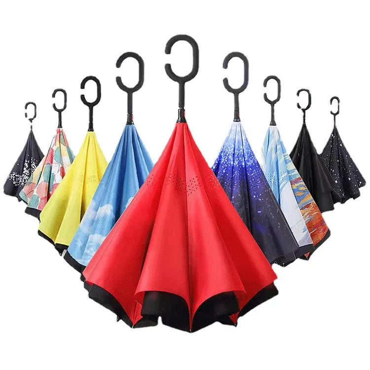 Wholesale Portable Reverse Umbrella Promotion Daily Usage Auto Umbrellas Outdoor Umbrella