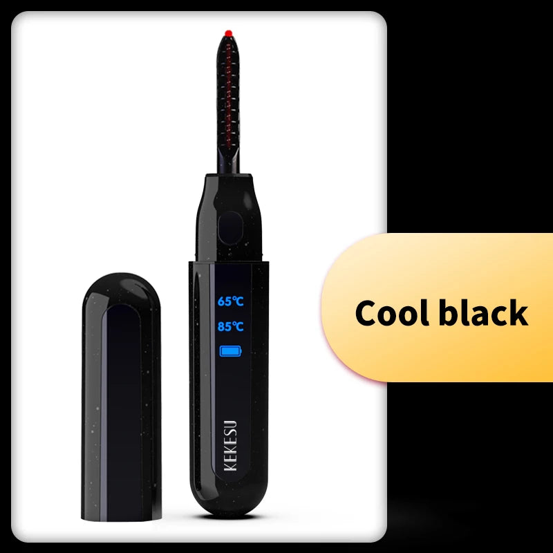 Portable Eyelash Pen  Electric Eyelash Curler 360 Rotary Heated Eyelashes Brush