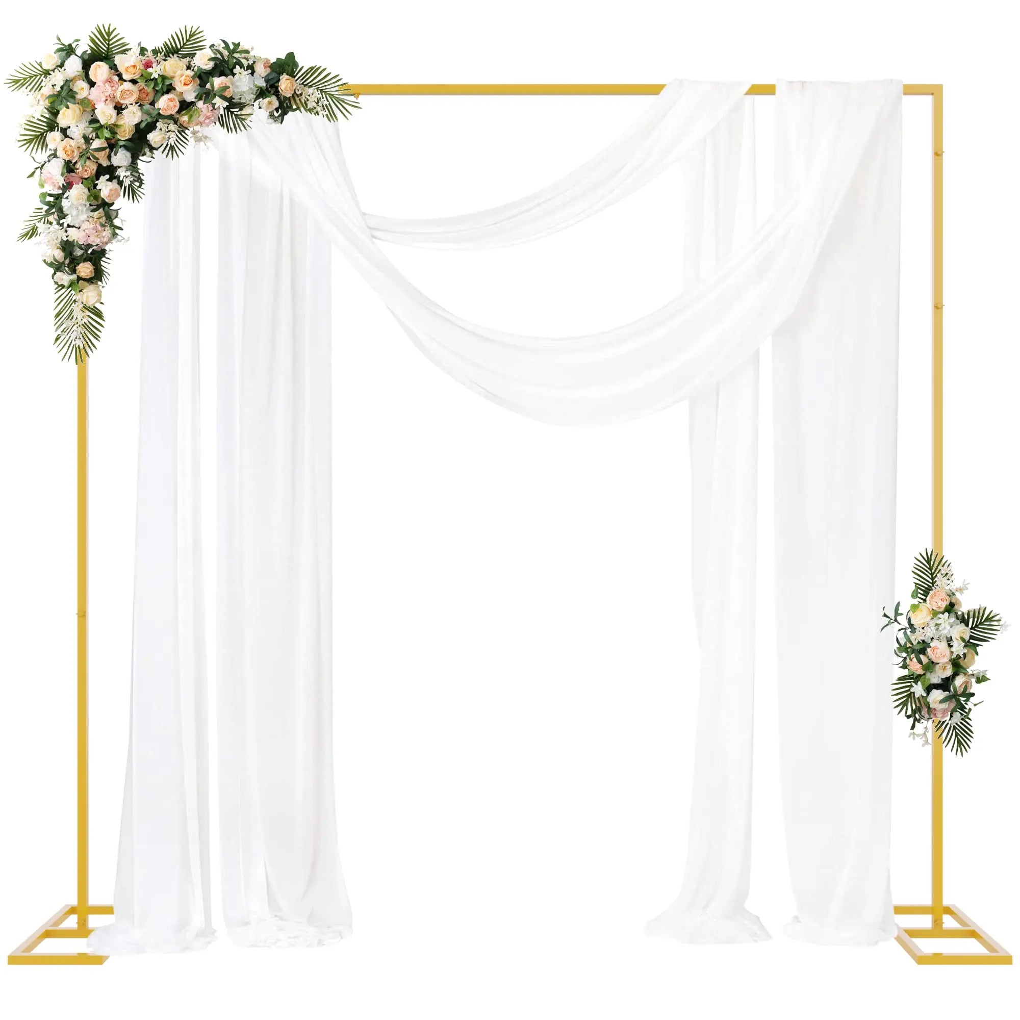 Ceremony Square Balloon Arch Stand Kit Metal Wedding Arch Backdrop Stand for Wedding Birthday Party Anniversary Decoration