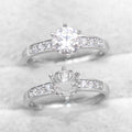 Sterling Silver 6.5/8mm 1/2 Carat Semi Mount Ring Blank Moissanite Diamond Setting S925 Base Without Center Stone DIY for Inlay