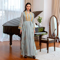 Western Trend Middle East Muslim Turkey Abaya Arabian Dress Women Abaya Dubai Sequin Embroidery Lace Skirt Robe Evening Dress