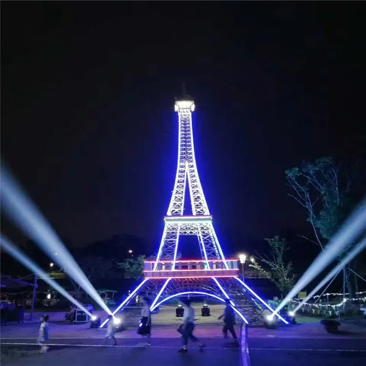 Outdoor Garden Ornaments Tall eiffel Tower Large Metal Sculpture Led Lighting eiffel Tower Paris Iron Tower for Sale