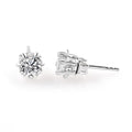 0.5CT 1CT 5MM 6.5MM D VVS Moissanite Stud Earrings Silver Jewelry for Wedding & Party