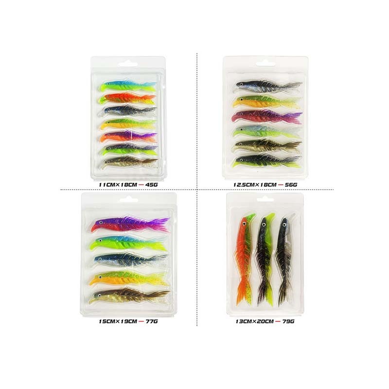 Two-color Body Multi-jointed Fish Soft Bait PVC 8cm 10cm 13cm 15cm Boxed Sea Fishing Soft Lure