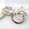 Sweet Partysuwall Clock Hair Band Party Jewelry Round Acrylic Women's Fashionable Acrylic Chain Hairband