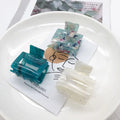 Wholesale 5cm Acetate Small Hair Claw Flower Leopard Clip Sweet Simple Hair Clip for Women