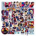 50Pcs Football Messi Sport Star Sticker Custom for Boy Fashion Tide Luggage Laptop Fridge Phone Decor Vinyl Stickers